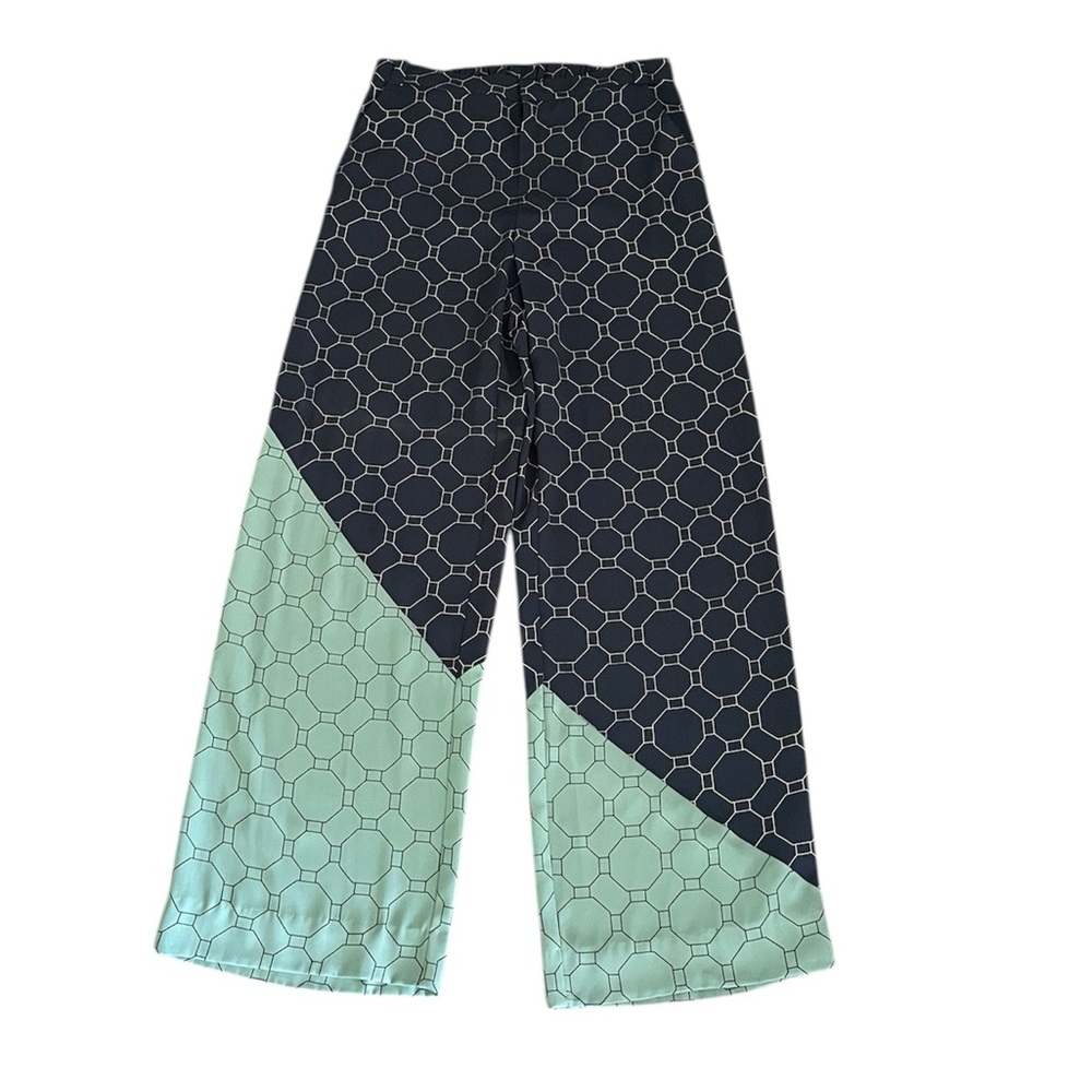 Rachel Roy navy/sage dress pants